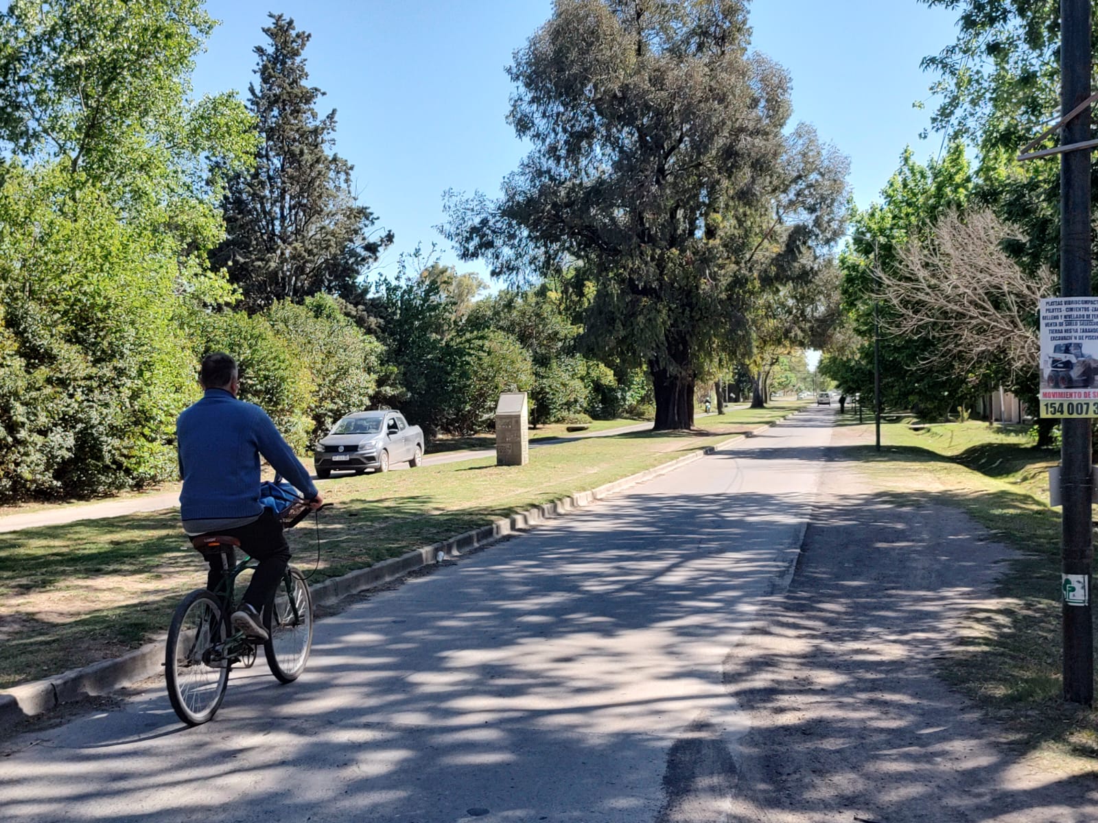 Mauro Miguez pide bicisenda sobre acceso a  Funes city y Villa Elvira